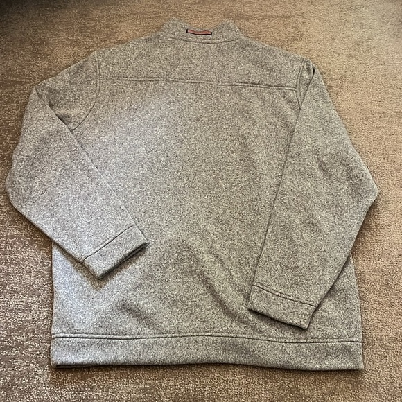 Vineyard Vine Men’s Grey Sweater Quarter Zip Pullover Size XL - Picture 8 of 8